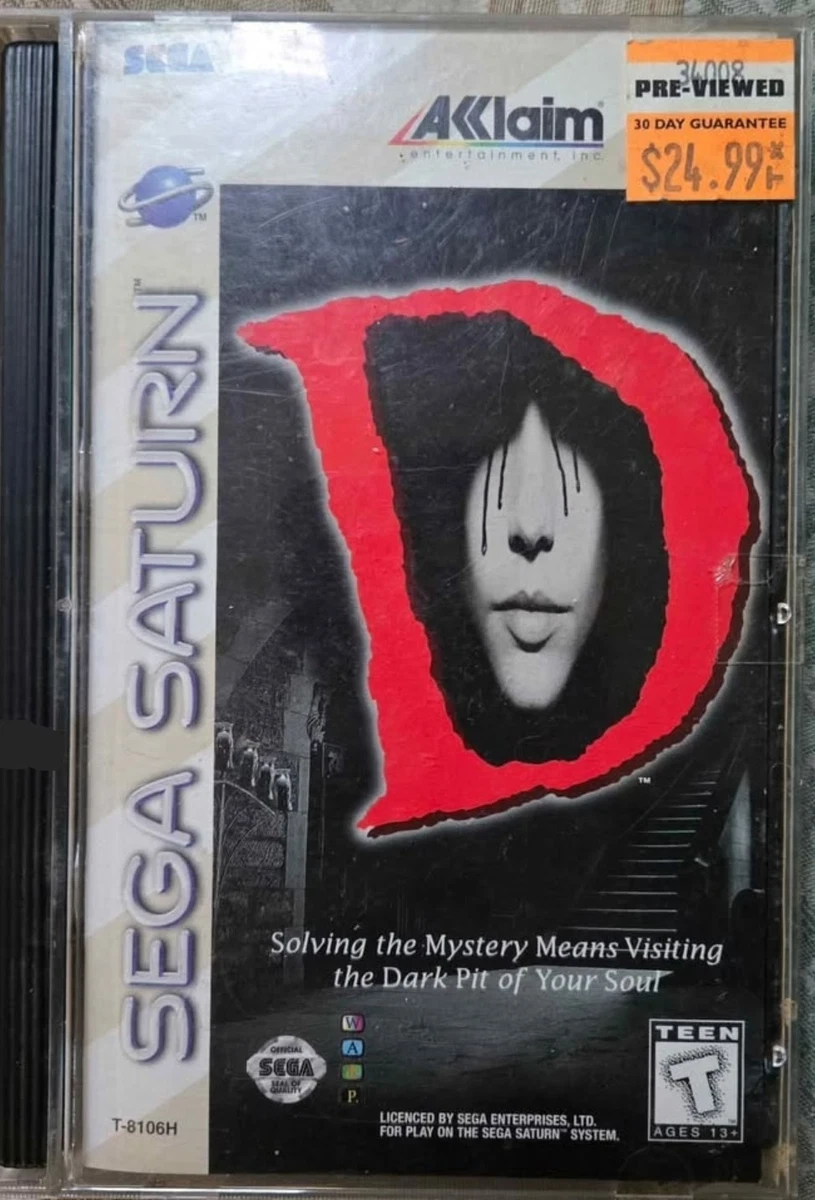 D (Sega Saturn, 1996) for sale online | eBay