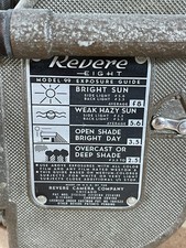 Vintage Revere Eight Model 99 8mm movie camera, with 3 lenses, UNTESTED