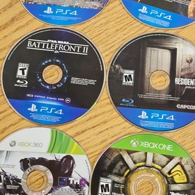 Lot of 9Loose Disc Only Video Games PS4, Xbox 360, Xbox One, PS3