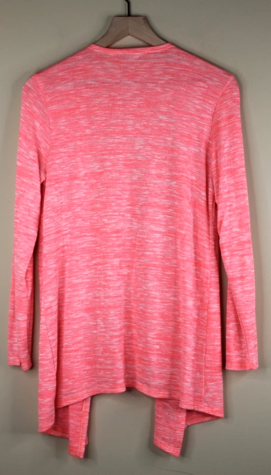 Cárdigan Charlotte Russe Manga Larga Ligero Frente Abierto Rosa Talla Grande Foto 2 de 4