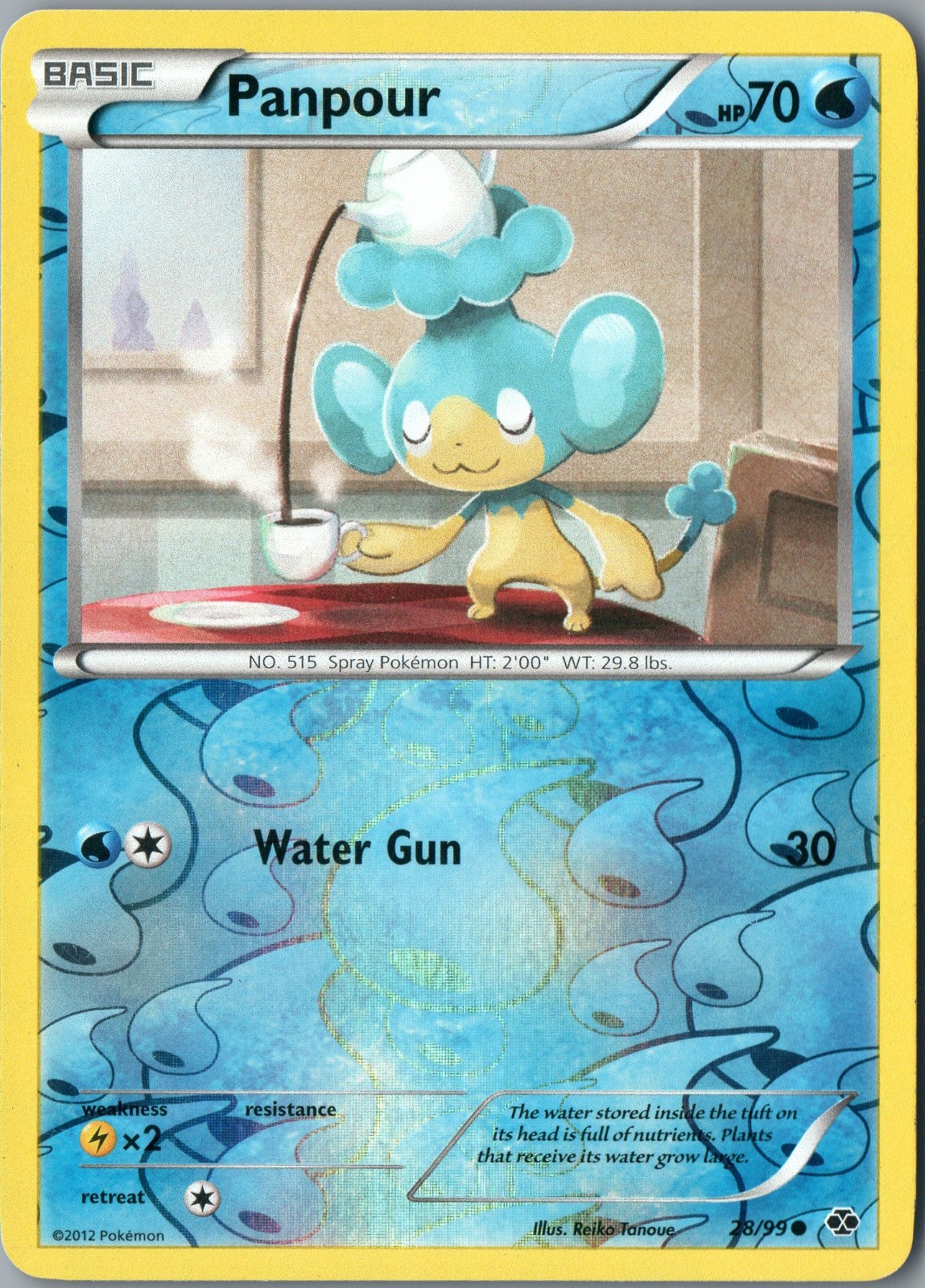 Panpour Common Next Destinies 28/99 NM Reverse Holo - Pokemon