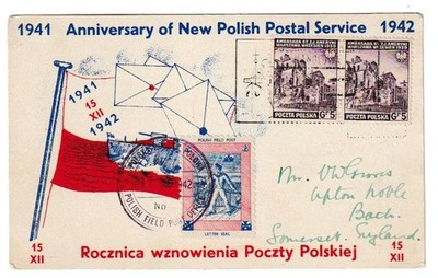 Postage Service 1942 Anniversary of New Polish Postal Service | eBay