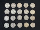 USA Lot 20 silver coins, half-dollars Liberty Walking