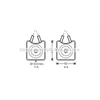 AVA Quality Cooling ÖLküHler Passend FüR VW Touran Van 1T1 1T2 1.9 TDI Golf