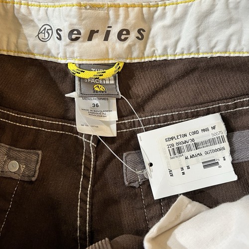 Pantalones de Pana North Face A5 Marrón Hombres 36X33 - Cordón Simpleton Utilitario Senderismo Nuevos con Etiquetas - Imagen 12 de 14
