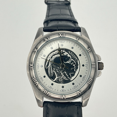 August Steiner Genuine Buffalo Nickel Mens Watch Analog