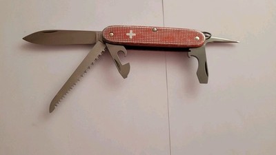Taschenmesser, Victorinox, Farmer Old Cross, Alox, Rot, 93mm, Schweizer Messer
