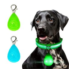 2 Pack Dog Collar Light, 3 Modes Dog Lights for Night Walking, Rechargeable Clip