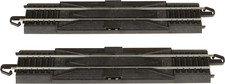 Bachmann Trains - Snap-Fit E-Z TRACK 9  STRAIGHT RERAILER 2/Card - STEEL ALLOY
