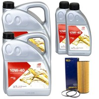 MotoröL Set Febi SAE 10W-40 12 Liter + ÖLfilter FüR Audi A8 4.0 TDI Quattro 4E2