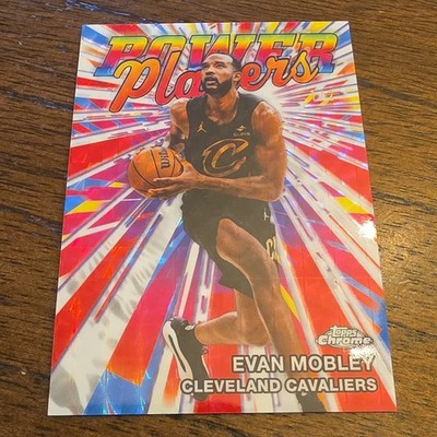 Topps Chrome Evan Mobley White Geo SSP Refractor #/2 Power Players PP-10 Cavs