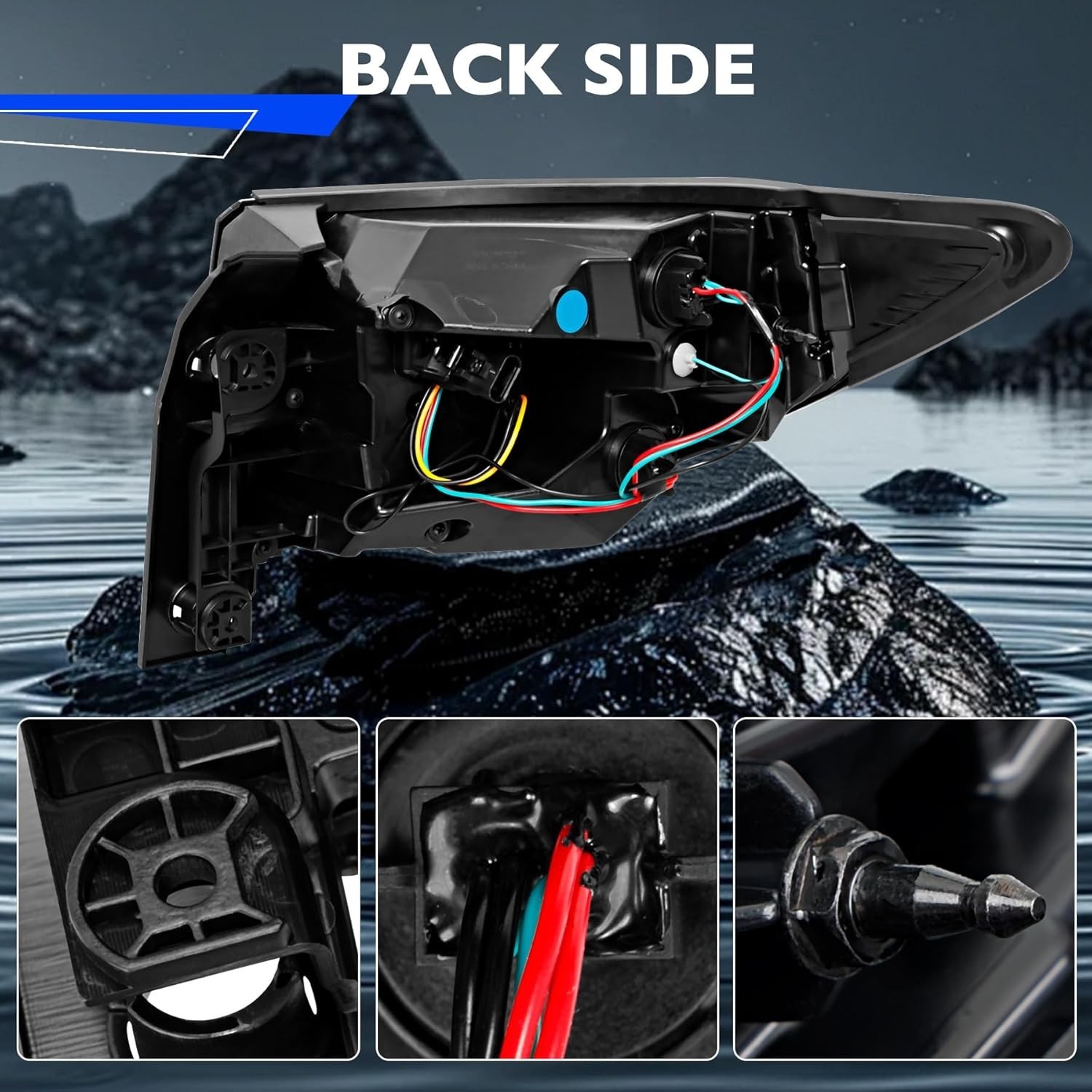 Taillights Brake Tail Light Compatible with 2013-2017 Traverse LS LT LTZ Base