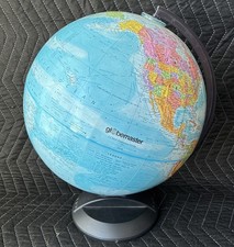 GLOBEMASTER 12 Inch Diameter Textured Globe Black Stand Replogle | Made in USA |