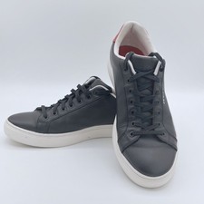 Paul Smith Para Hombres 9 Negro Cuero Cebra Logo Tenis Zapatos Lujo Ropa de Calle Logo