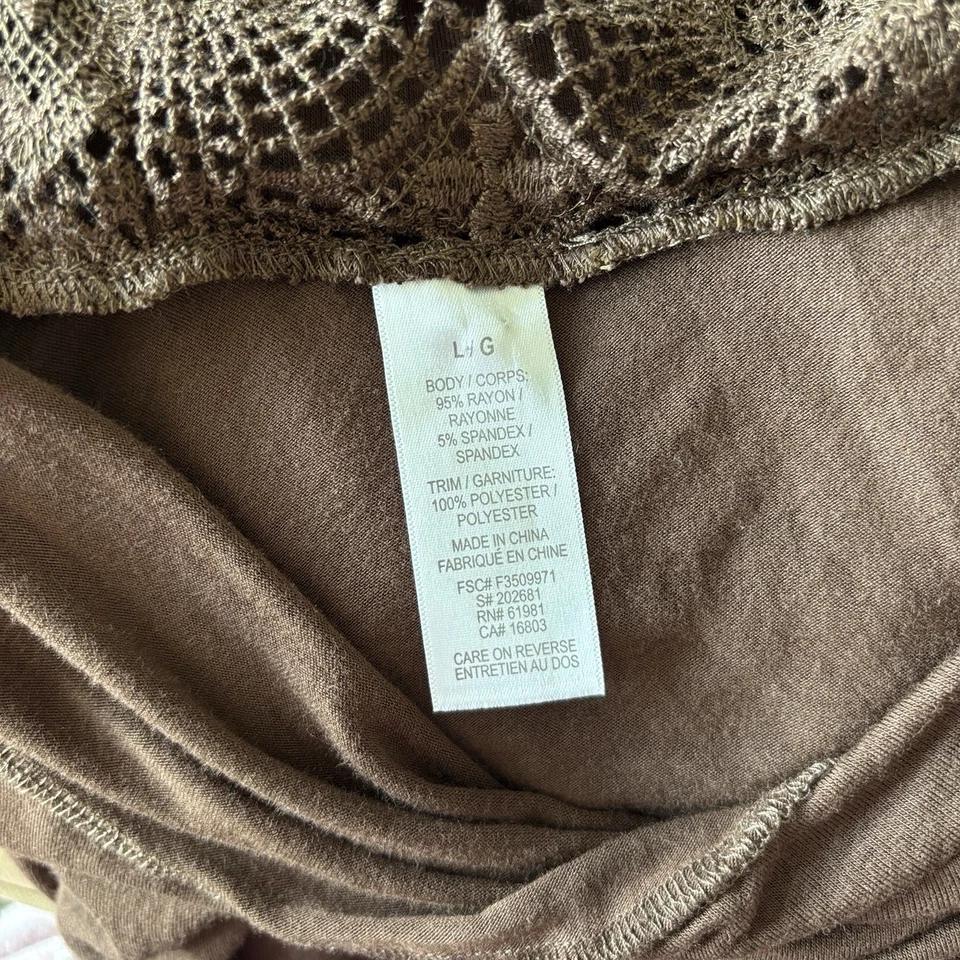 Vestido Midi Vintage Cuello Capucha L Marrón Espalda Bordado Boho Lagenlook Hada Hippie Foto 3 de 4