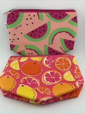 Lot of 2 Clinique Estee Lauder Lancome Cosmetic Makeup Bag