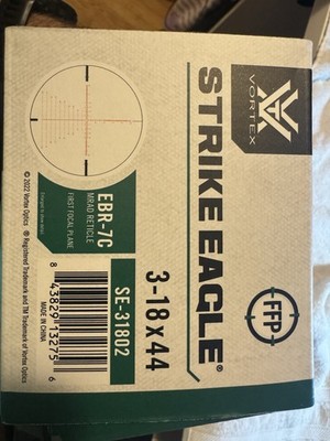 Vortex Strike Eagle 3-18x44mm FFP EBR-7C Mil