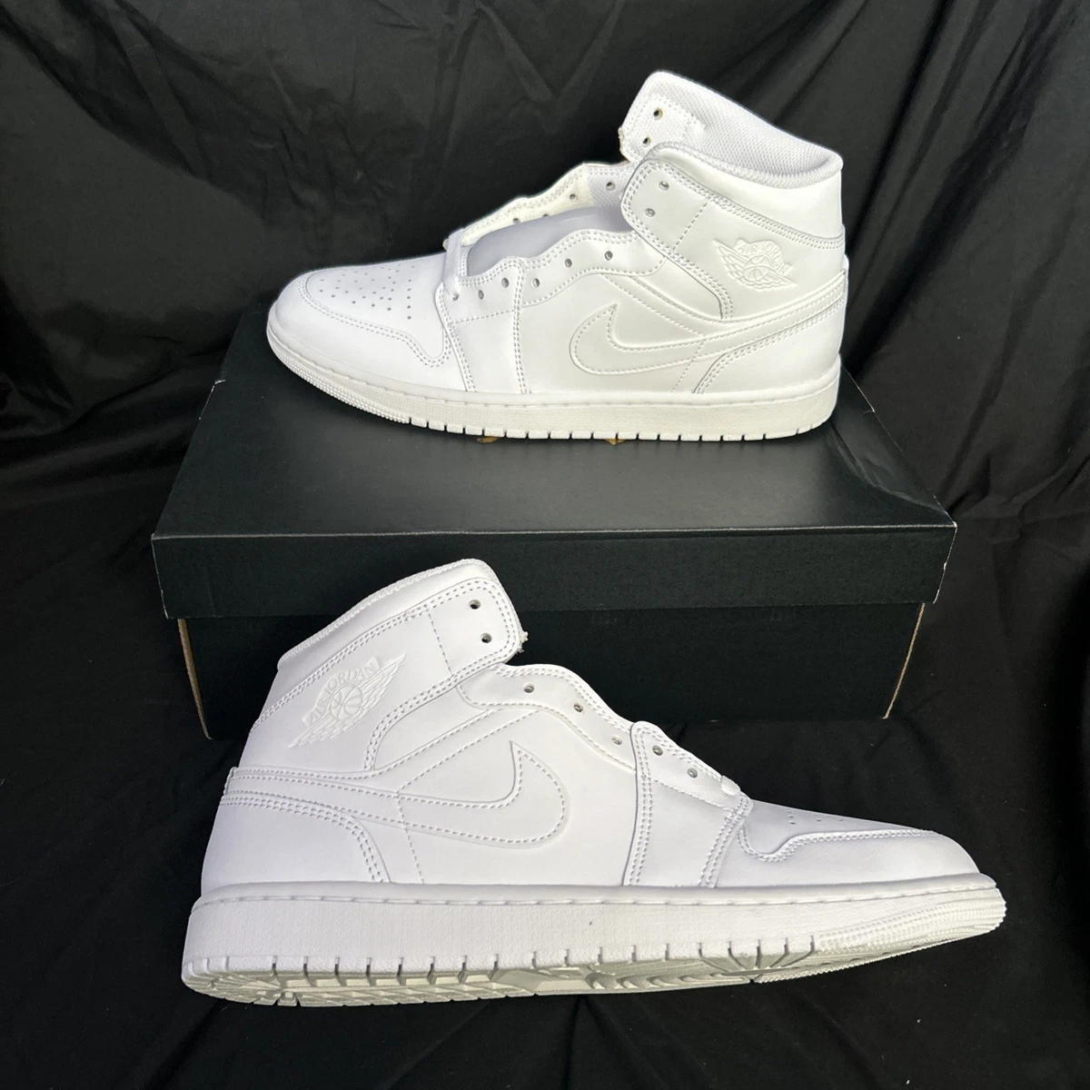 Las mejores ofertas en Jordan 1 Mid Triple White | eBay