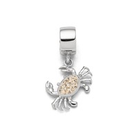 "Dur AnhäNger Bead Charm F314 \"Krabbe\" Silber Strandsand Ø 12 Mm"