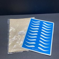Tattoo Permanent Practice Skin 2 sheets Eyebrow Make up Cosmetic Supply Blue
