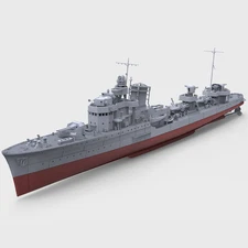 SSMODEL SSC733S 1/350 Model Italian Saetta Class Destroyer Saetta 1935 FULL HULL