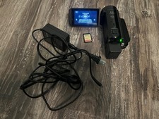 Black Cannon Vixia HF R700 HD 1080 Camcorder With 128sd, Battery, and Charger