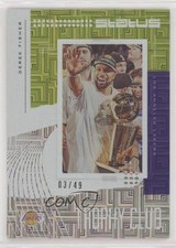 2019-20 Panini Status Trophy Club Green Escher Squares 3/49 Derek Fisher #14 7y2