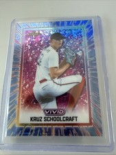 2025 Leaf Vivid Kruz Schoolcraft 1/1 Tennessee Commit Top Prospect One Of One