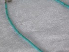 Vintage Navajo Heishi Turquoise Drop Bead Sterling Silver Necklace 16.5" — photo 6