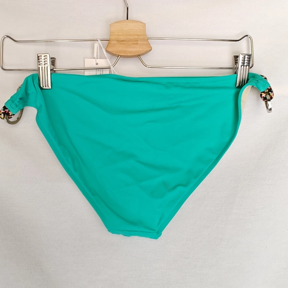 Bikini Milly Cabana Parte Inferior Laguna Azul Turquesa Traje de Baño Grande L Hebilla Espuma de Mar Foto 2 de 4