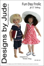 Fun Day Frolic Doll Clothes Sewing Pattern for 12" Bethany Kish