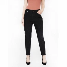 BRENDA High Waist Straight Fit Jeans by Vero Moda in Black  Size W31 L32