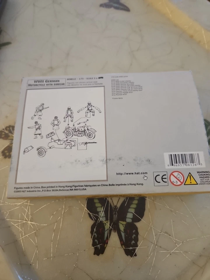 Motocicleta alemana HaT 8126 Segunda Guerra Mundial con sidecar 1/72 Foto 2 de 4