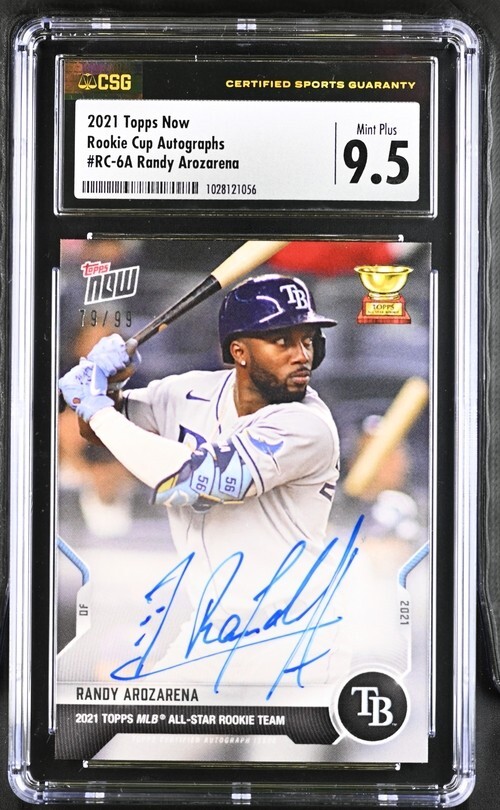 2021 Topps Now All-Star Rookie Cup Randy Arozarena Auto 79/99 CSG