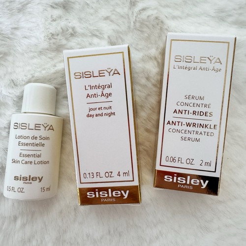 Authentic Sisley white vegan leather pouch bag with 3 samples NWT - Picture 2 of 4