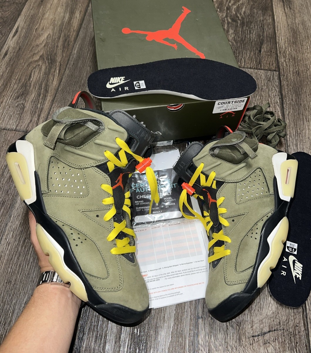Size 10.5 - Jordan 6 Retro x Travis Scott Mid Olive 193150605390| eBay Size 10.5 - Jordan 6 Retro x Travis Scott Mid Olive 193150605390| eBay