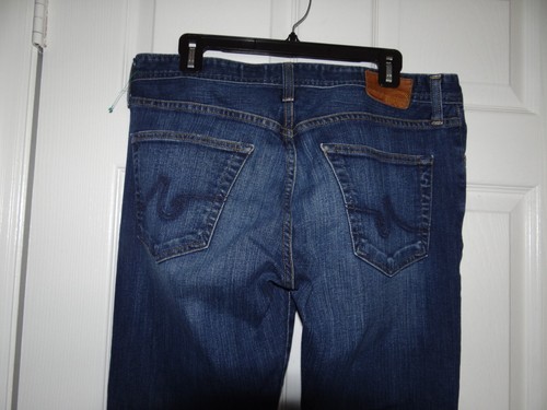 AG Adriano Goldschmied PROTEGE Straight Leg Men's Blue Distressed Jeans 33x34 - Picture 6 of 6