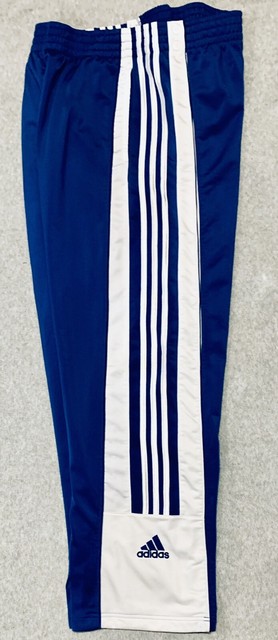 Mens Adidas Adibreak Blue & White Snap Tear Away Track Pants Size Medium | eBay