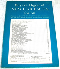 Vintage 1960 Buyers Digest Ford Motor Company Fairlane Falcon Car Facts Book Vintage 1960 Buyers Digest Ford Motor Company Fairlane Falcon Car Facts Book