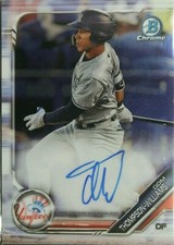 Dom Thompson-Williams 2019 Topps Bowman Chrome Signed Autographed ROOKIE Card 