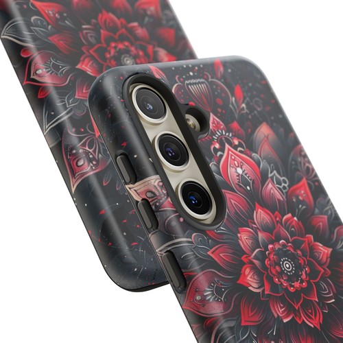 Red Mandala Lotus Phone Case for iPhone, Samsung Galaxy, Pixel - 第 164/240 張圖片