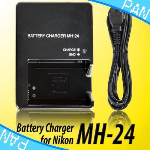 1-5PCS Mains Wall Battery Charger MH-24 for Nikon D3100 D3200 D5100 D5200 D5300 - Picture 1 of 8