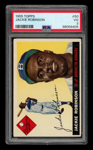 1955 Topps Set-Break # 50 Jackie Robinson PSA 3 VG