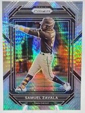 2023 Panini Prizm Samuel Zavala Silver Hyper Prizm #168