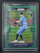 2021 Panini Prizm Nate Pearson Green Wave RC #181 Toronto Blue Jays