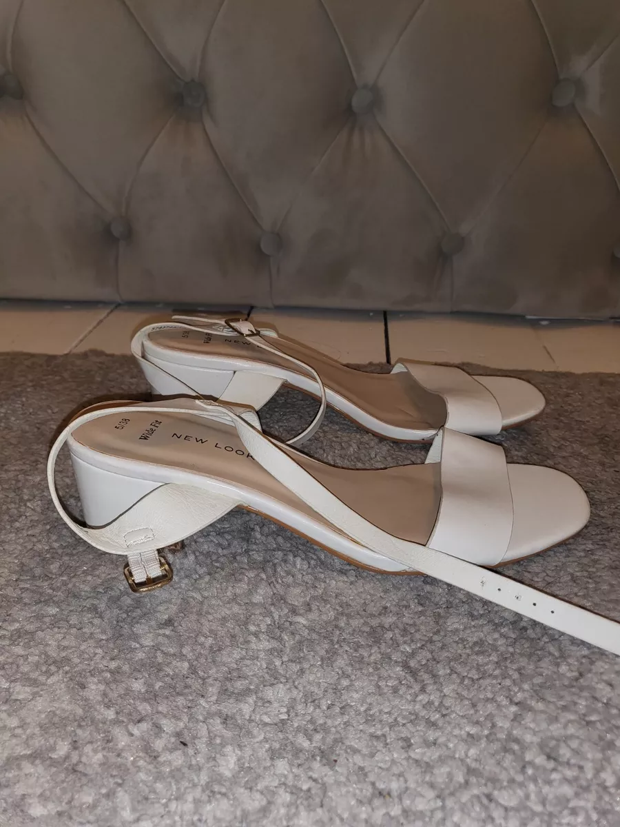 New look wide deals fit white sandals