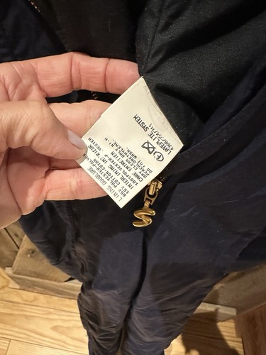 BOGNER 90s One Piece Snowsuit Navy/gold Accents Full Zip Front, Legs Wms Sz 10 - Picture 10 of 14