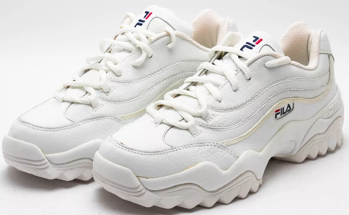 Zapatos fila color blanco clearance vintage