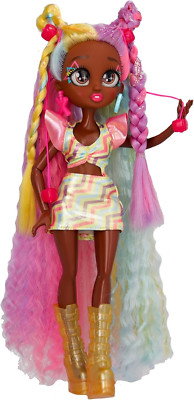 VIP Girls Hair Makeover Evelyn Fashion Doll with 11'' Colorful Long Styling Hair