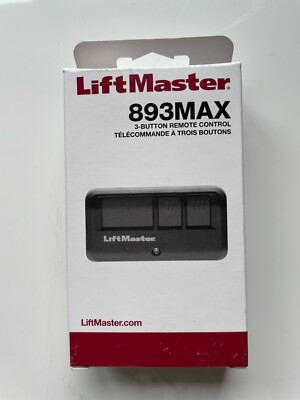 LiftMaster 893Max Remote Control - Black 12381998937| eBay